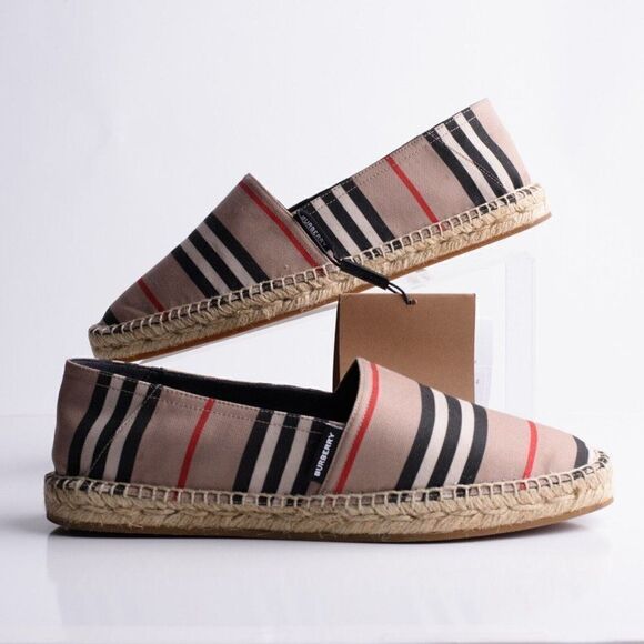 Burberry Womens Alport Icon Stripe Espadrilles Loafers Shoes Sz EU 40 US 10 - Picture 2 of 9